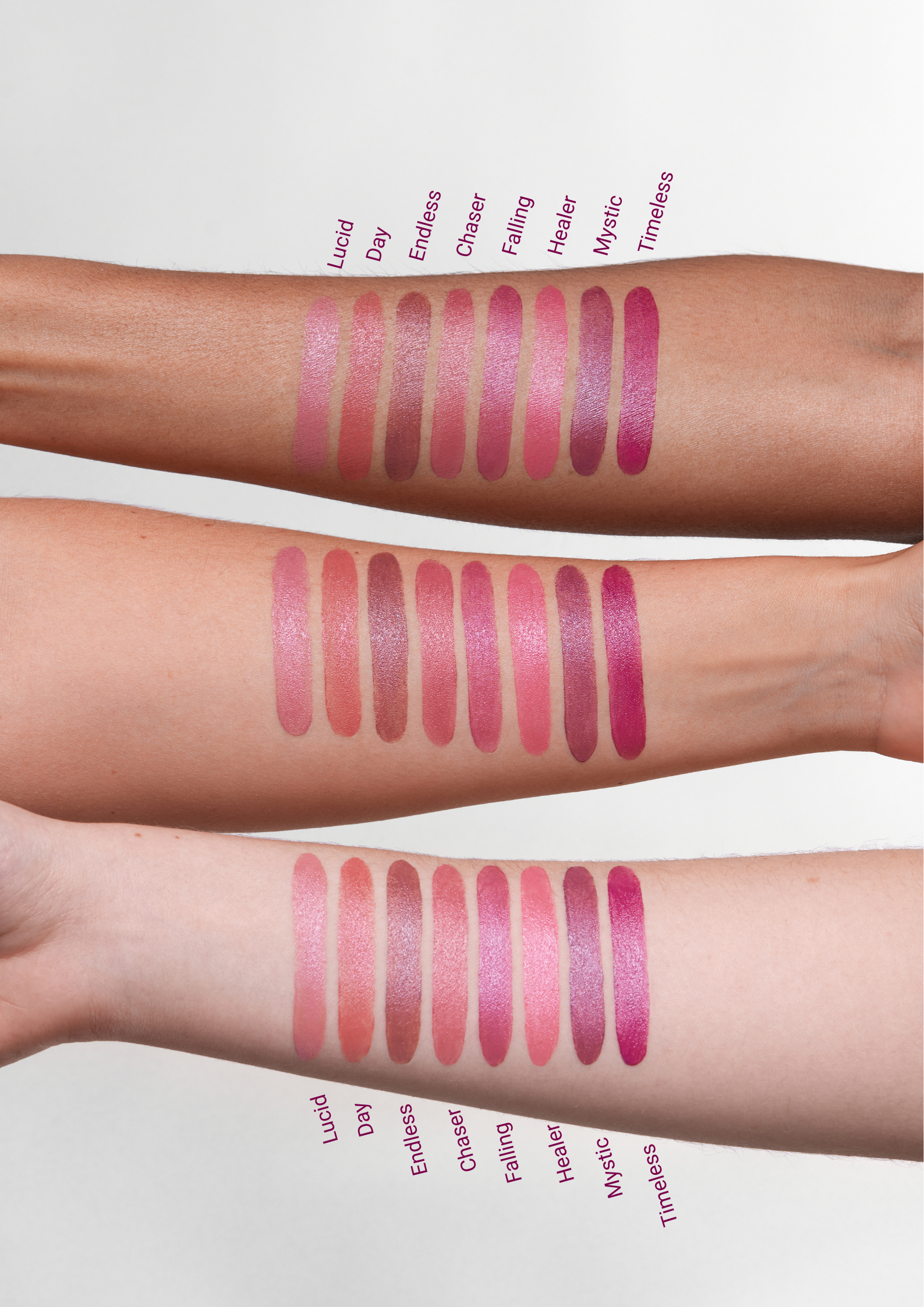 Dewy Dream Lipstick swatches by L'OYÉ Cosmetics