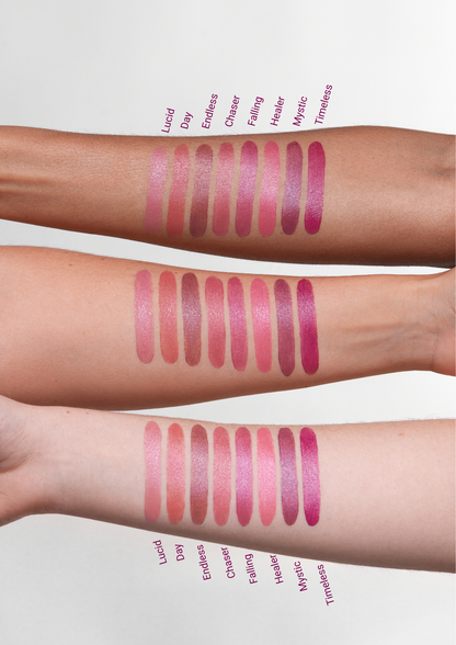 Dewy Dream Lipstick swatches by L'OYÉ Cosmetics