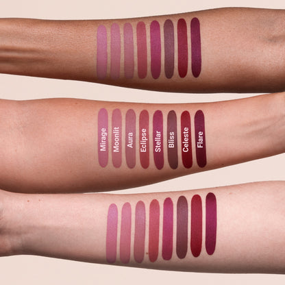 Nieuw van L'OYÉ Cosmetics: Ethereal Touch Lipsticks in 8 prachtige, demi-matte tinten.