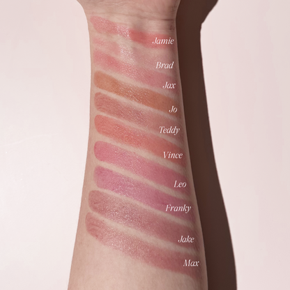 Discover the 10 Shades of Liptease. Nude, Glossy Lipbalms by L'OYÉ Cosmetics.