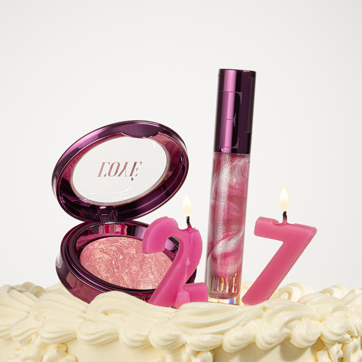 Marble Cake Baked Blush & Marble Icing Lipgloss | Birthday Collection